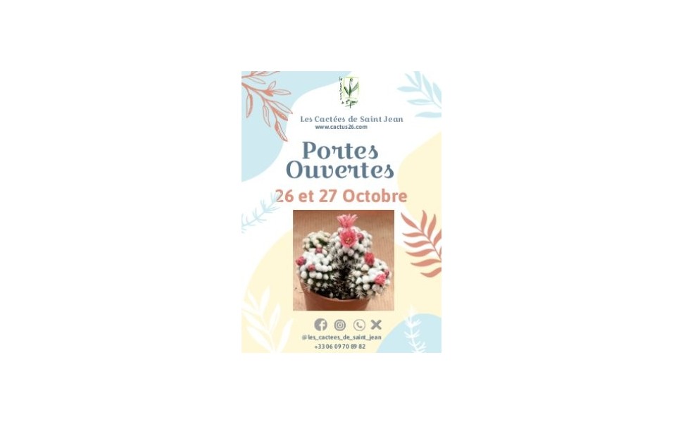 Portes Ouvertes 26 et 27 Octobre